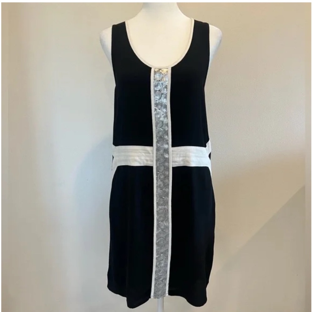 MINK PINK Black White & Sequin Dress